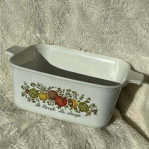 Vintage 1970’s Corning Ware Spice of Life Le Persil La Sauge Casserole Dish